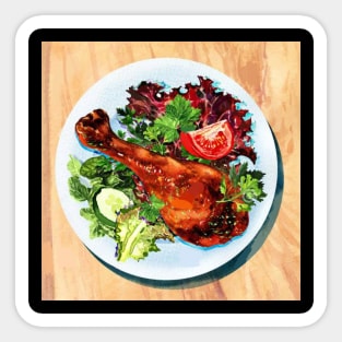 Chicken on Tandoor! Sticker